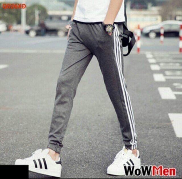 Quần thể thao 3 sọc nam nữ ( hình thật ) , quần jogger nỉ nam 3 sọc, quần jogger thun, quần thể thao nam, quần nỉ nam