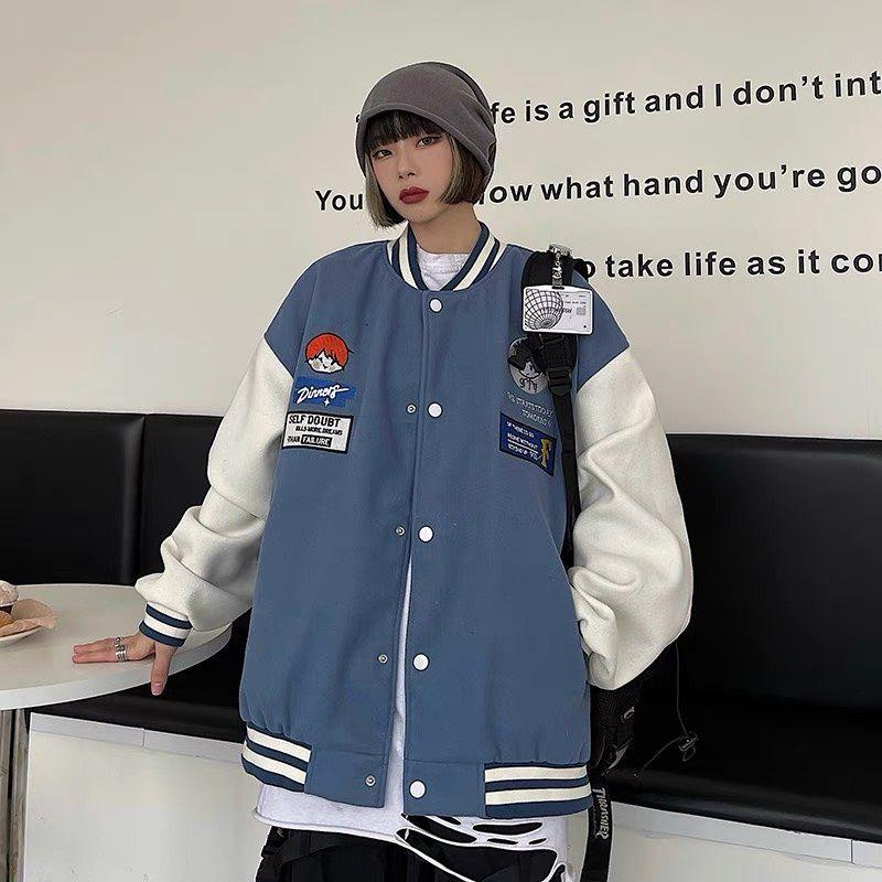 Áo Khoác Cardigan Bomber nỉ Form Rộng Ulzzang Unisex nam nữ chất nỉ bông dày dặn thời trang thu đông