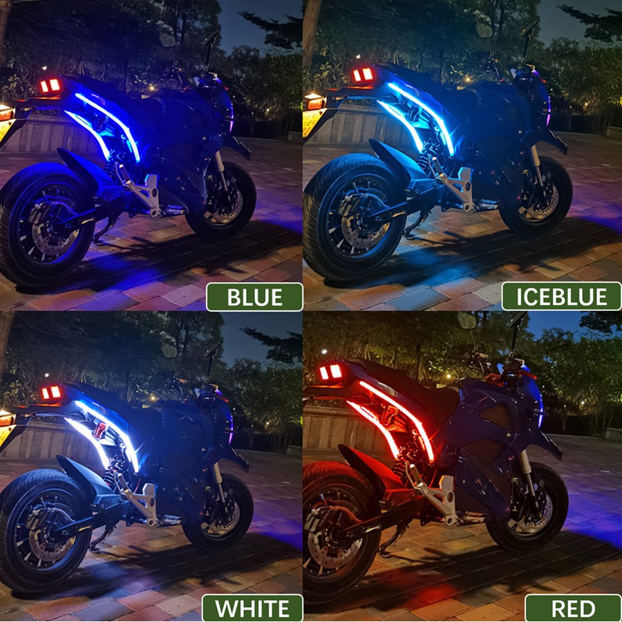 Bộ 2 dây đèn led mí xi nhan audi trang trí xe máy ô tô hiệu ứng độc đáo loại tốt chống nước lắp các xe