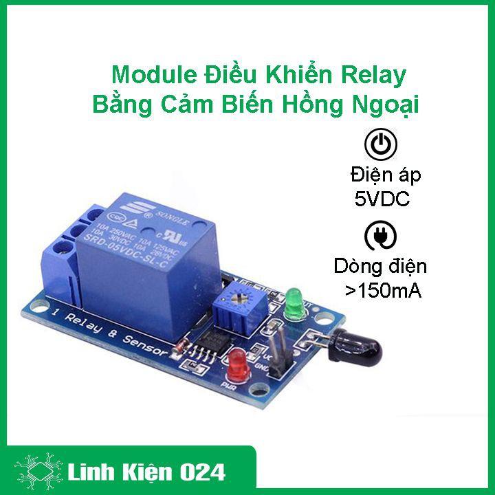 Module điều khiển relay bằng cảm biến hồng ngoại