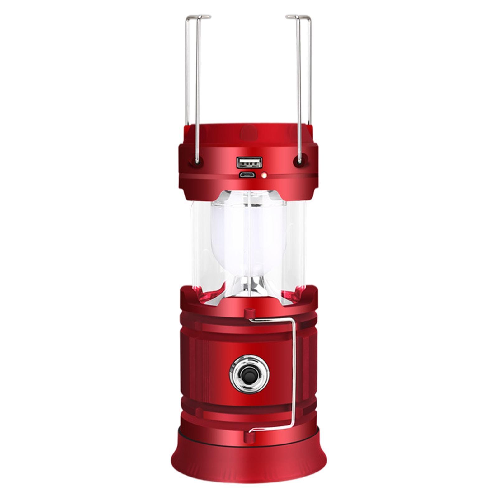 Outdoor Camping Lantern, LED Solar Powered Waterproof Tent Light, Perfect Lantern Flashlight for Emergency Survival Hiking Fishing Home and More