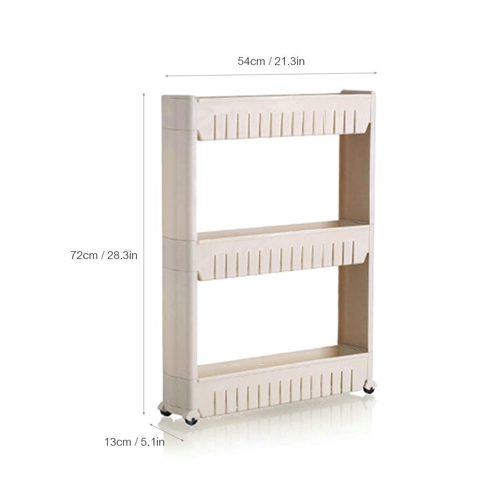 Bộ giá kệ di động 3 tầng , tiện dụng có bánh xe đẩy