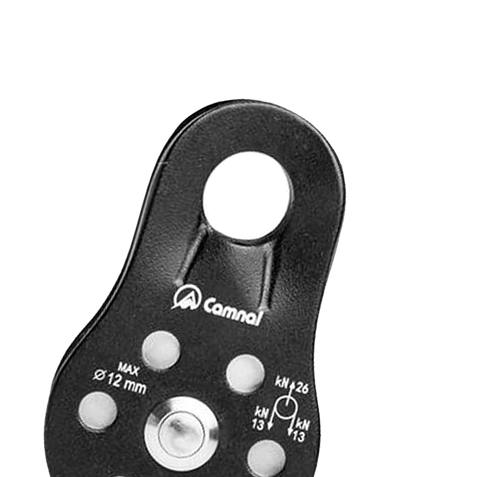 Outdoor Caving Lifting Rock Climbing Fixed Rope Pulley Equipment 26KN;