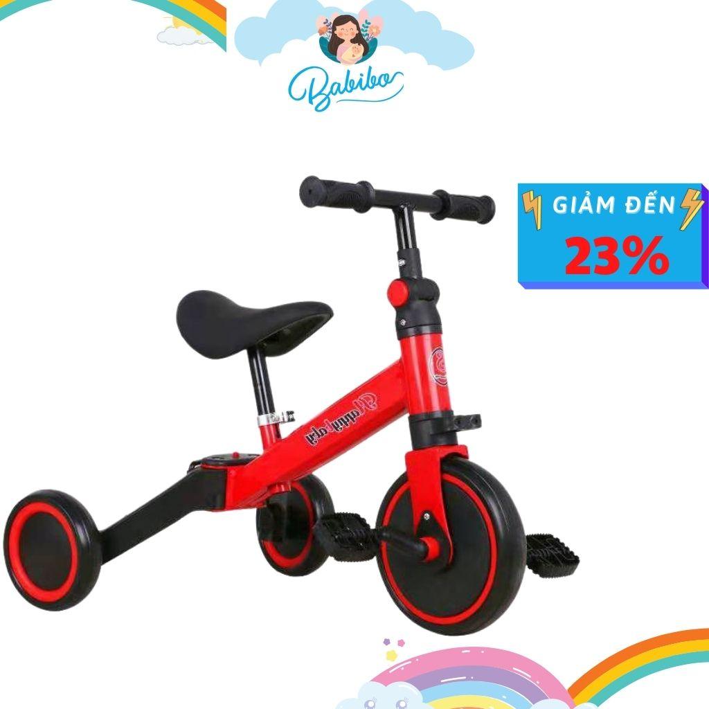 Xe đạp 3 bánh cho bé BabiboKids, Xe chòi chân có bàn đạp có thể tháo rời dễ dàng cho bé từ 1 đến 6 tuổi