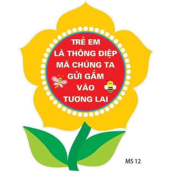 Decal hoa biểu ngữ