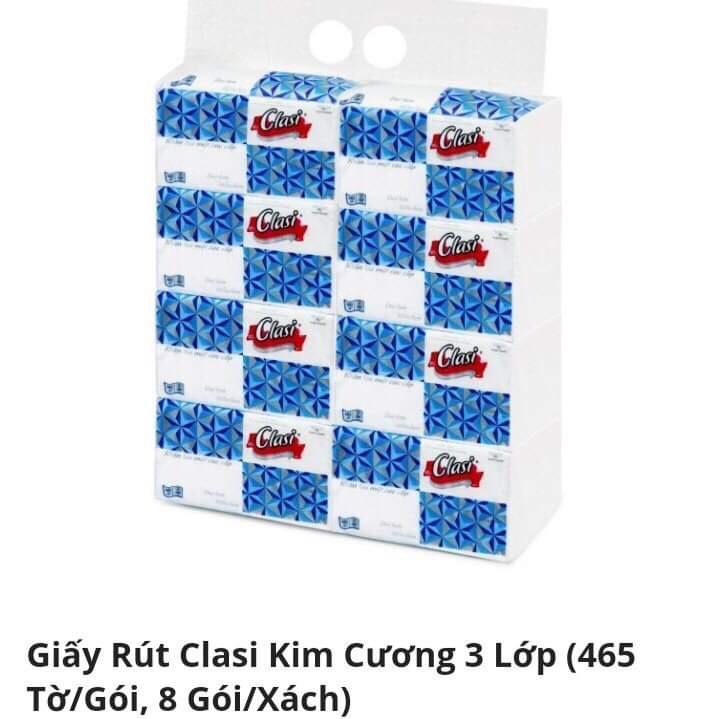 Giấy Rút Clasi Kim Cương dài (4 Gói/Xách)