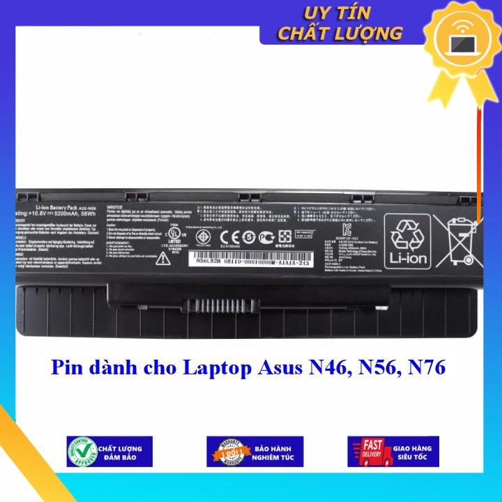 Pin dùng cho Laptop Asus N46 N56 N76 - Hàng Nhập Khẩu New Seal