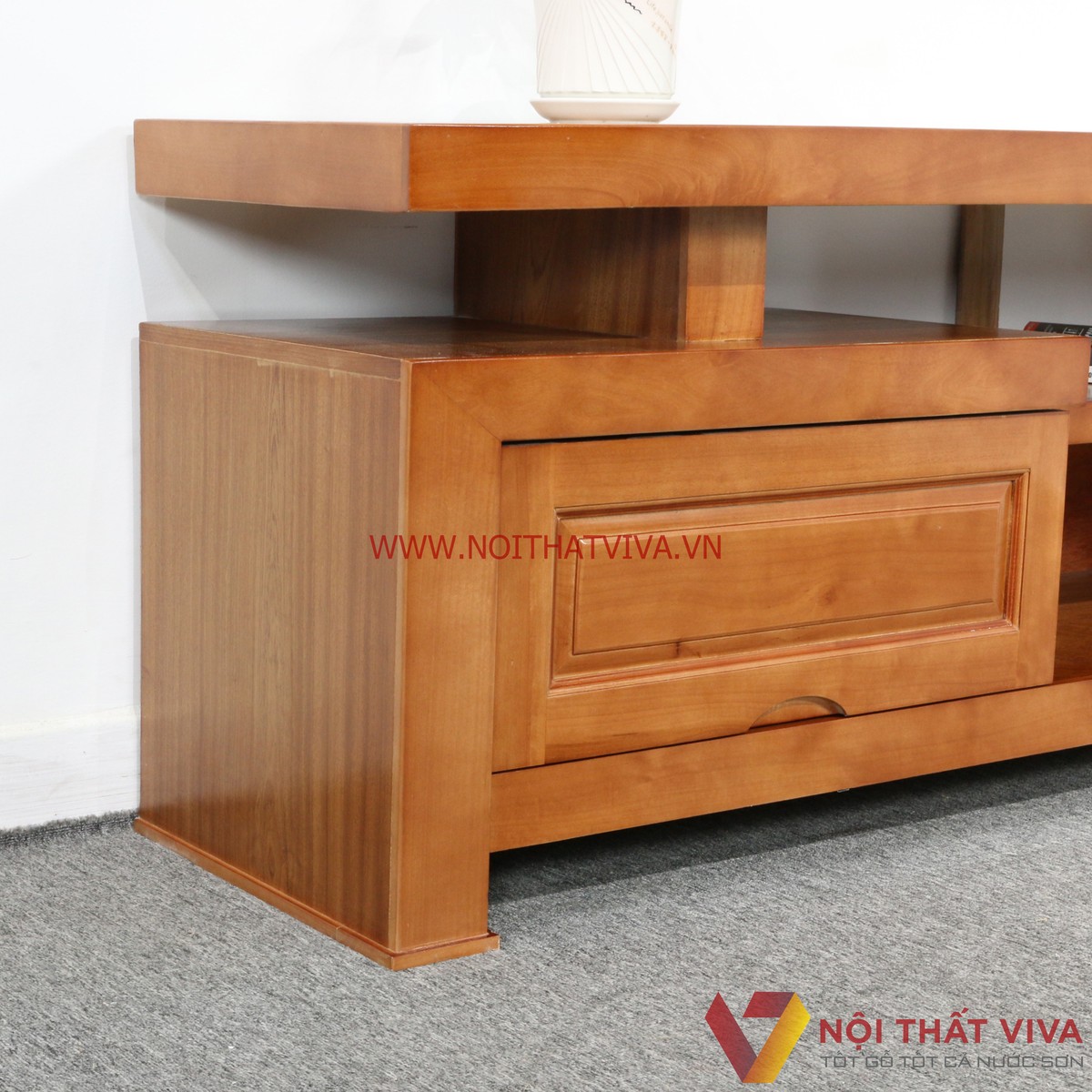 Kệ Tivi Gỗ Xoan Đào Đơn Đẹp Giá Rẻ