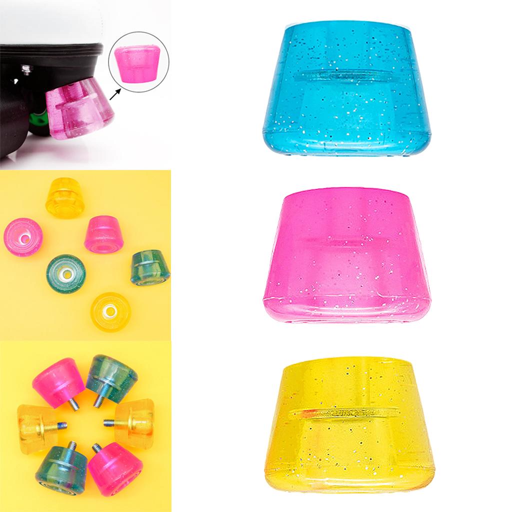 Durable Roller Skate Stoppers Toe Stop Rubber Skate Braking Plug Pad Replacement for Skating Practice Training Accessories