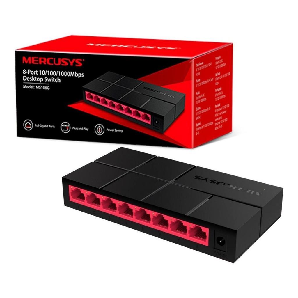 Bộ chia mạng Mercusys MS108G 8-Port 10/100/1000 Mbps - Hàng chính hãng