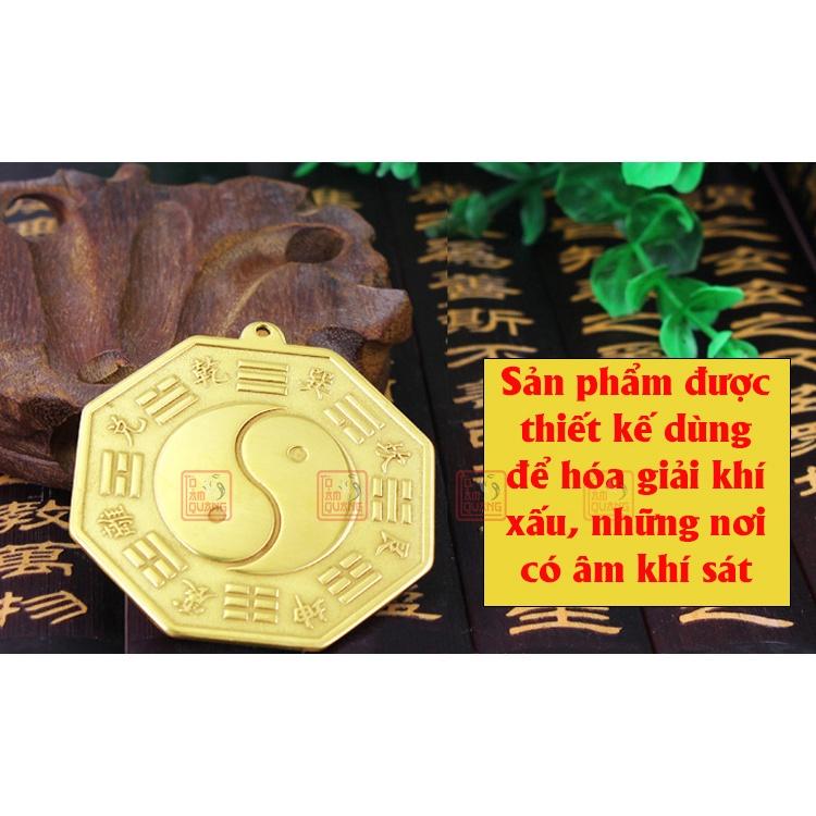 Gương bát quái cầu lồi / lõm/ Thái Cực bằng đồng thau xua đuổi tà ma - Trấn trạch mang lại bình an - TÔ TÂM QUANG