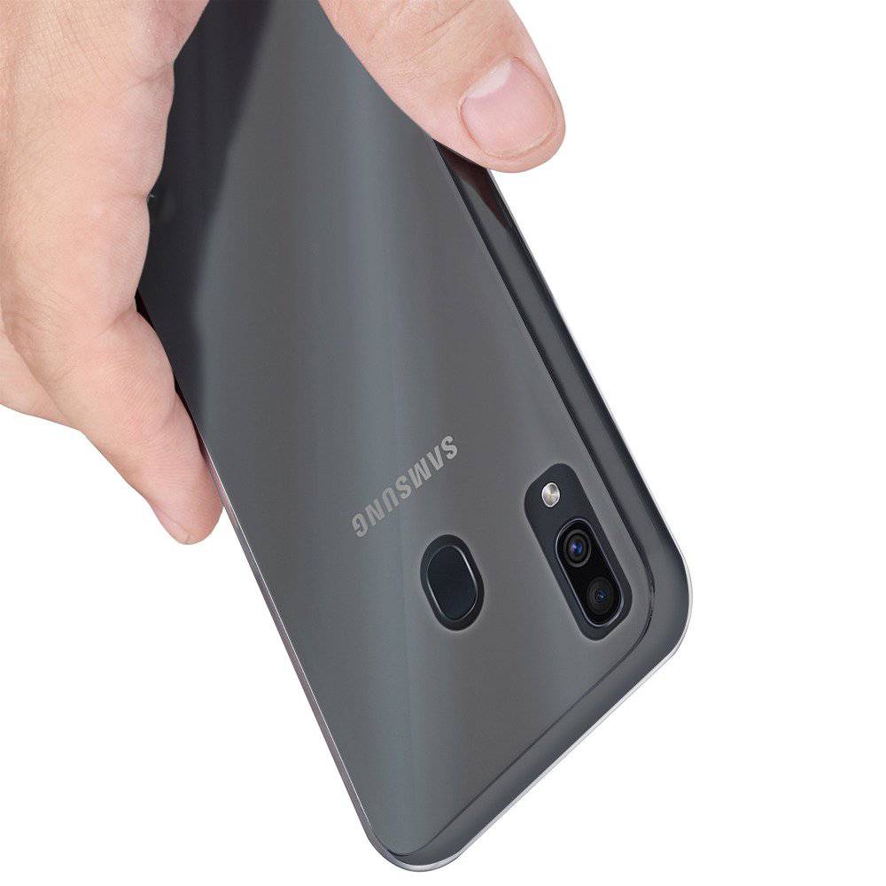 Ốp lưng dẻo dành cho Samsung Galaxy A30 hiệu Ultra Thin mỏng 0.6mm chống trầy - Hàng chính hãng