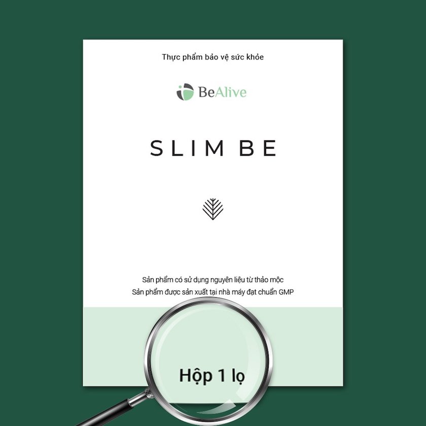 SLIM BE DẠNG LỌ 30 viên Chính hãng SLIMBE BEALIVE, chính hãng cam kết hiệu quả giảm 2-3kg/hộp