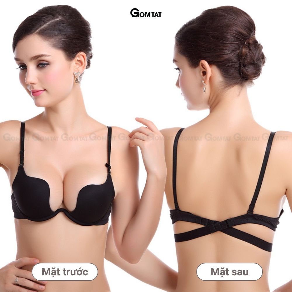 Áo ngực su có gọng GOMTAT đệm vừa 2,5cm thiết kế thời trang nâng đẩy tôn vòng 1 Mutiway - SA-7K