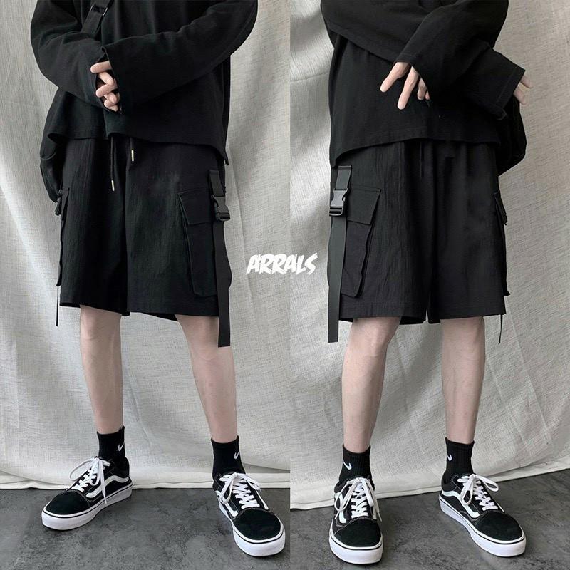 Quần Short Kaki Phối Khóa PACI SHORT Unisex