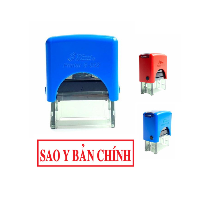 Mộc Dấu SAO Y BÁN CHÍNH HIỆU SHINY , Và Con Dấu SAO Y BẢN CHÍNH kèm ngày tháng năm hiệu SHINY