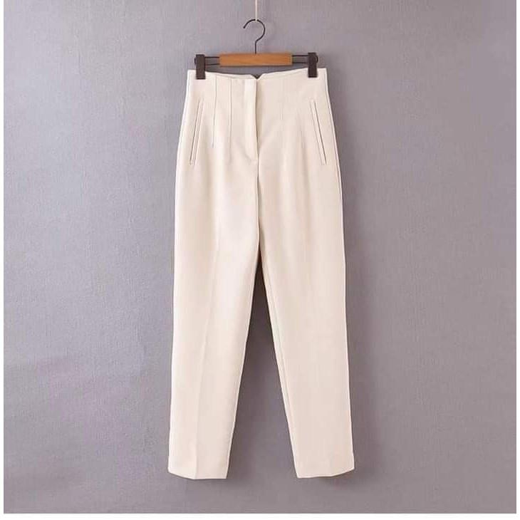 Quần Baggy Hàn Quốc, Công Sở Cạp Liền Lưng Cao, Dáng Baggy Hàn Quốc
