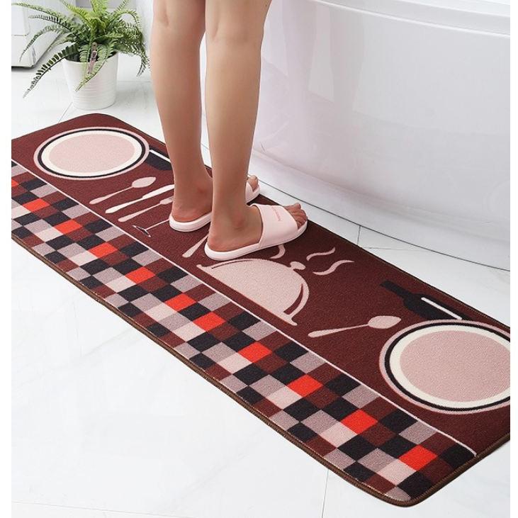 Bộ 2 Thảm Lót Chân Chống Bám Bẩn Phong Cách Nhật Bản