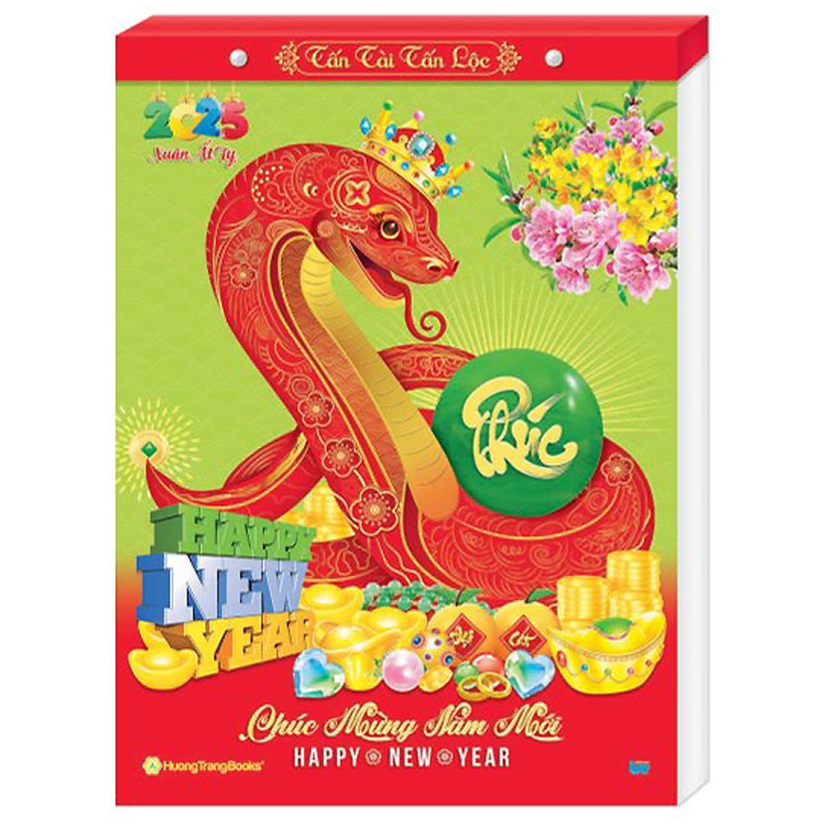 [Bán Sỉ] Lịch Bloc Đại Lớn 2025 - Ất Tỵ Đại Cát - Hương Trang HT14
