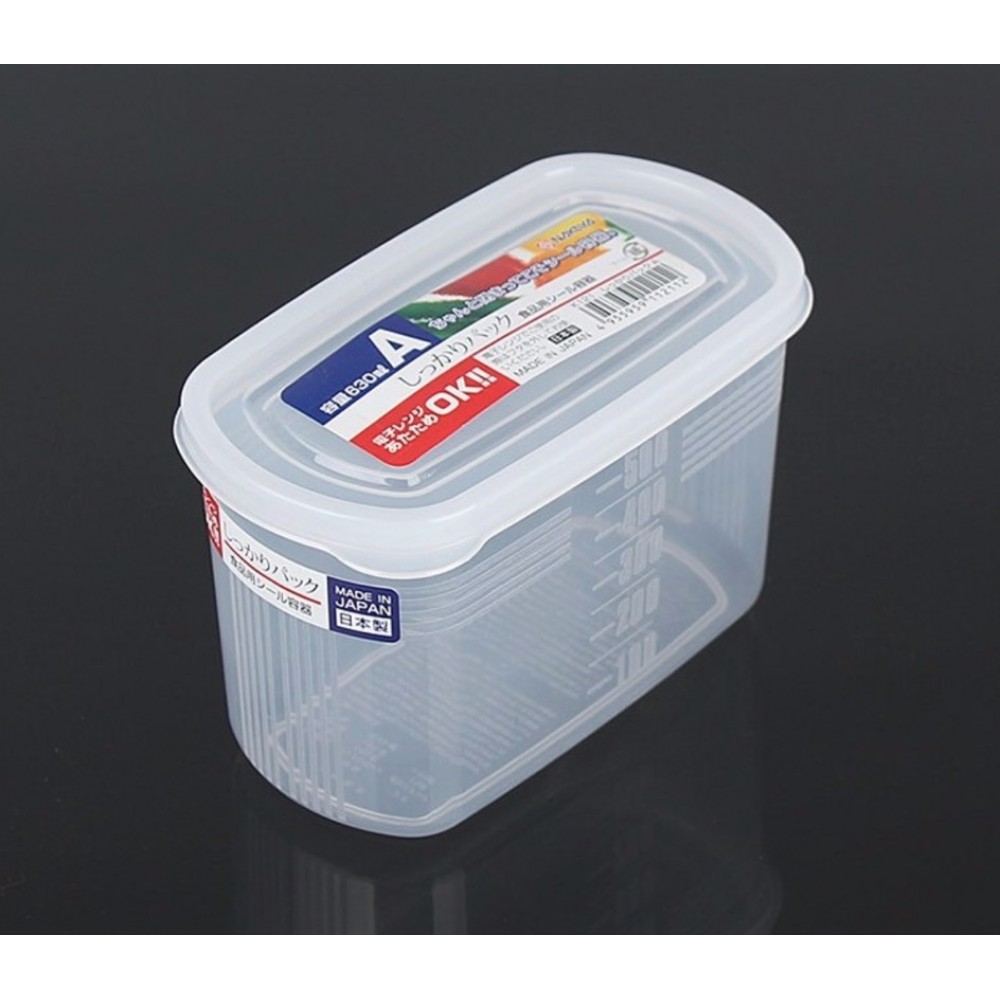 Bộ 2 hộp đựng thực phẩm chữ nhật 630mL - Hàng nội địa Nhật