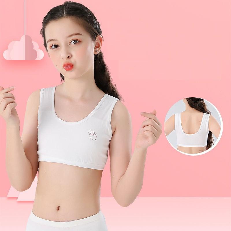 Hình ảnh Áo Ngực Vải Cotton Mềm Mại Dành Cho Bé Gái Học Sinh