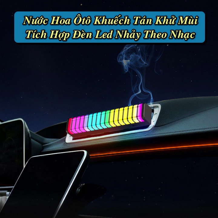 Nước Hoa trên Ô Tô Hiệu Ứng LED RGB