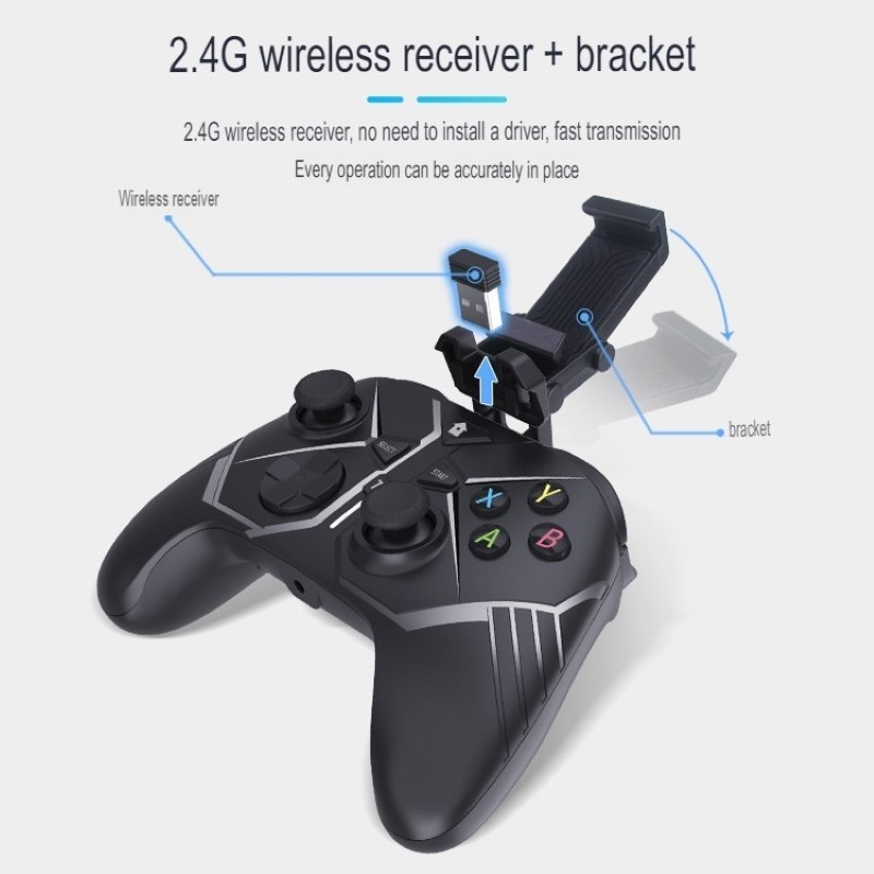 Gamepad tay game Bluetooth A101 cho máy tính, laptop, smartphone, máy tính bảng