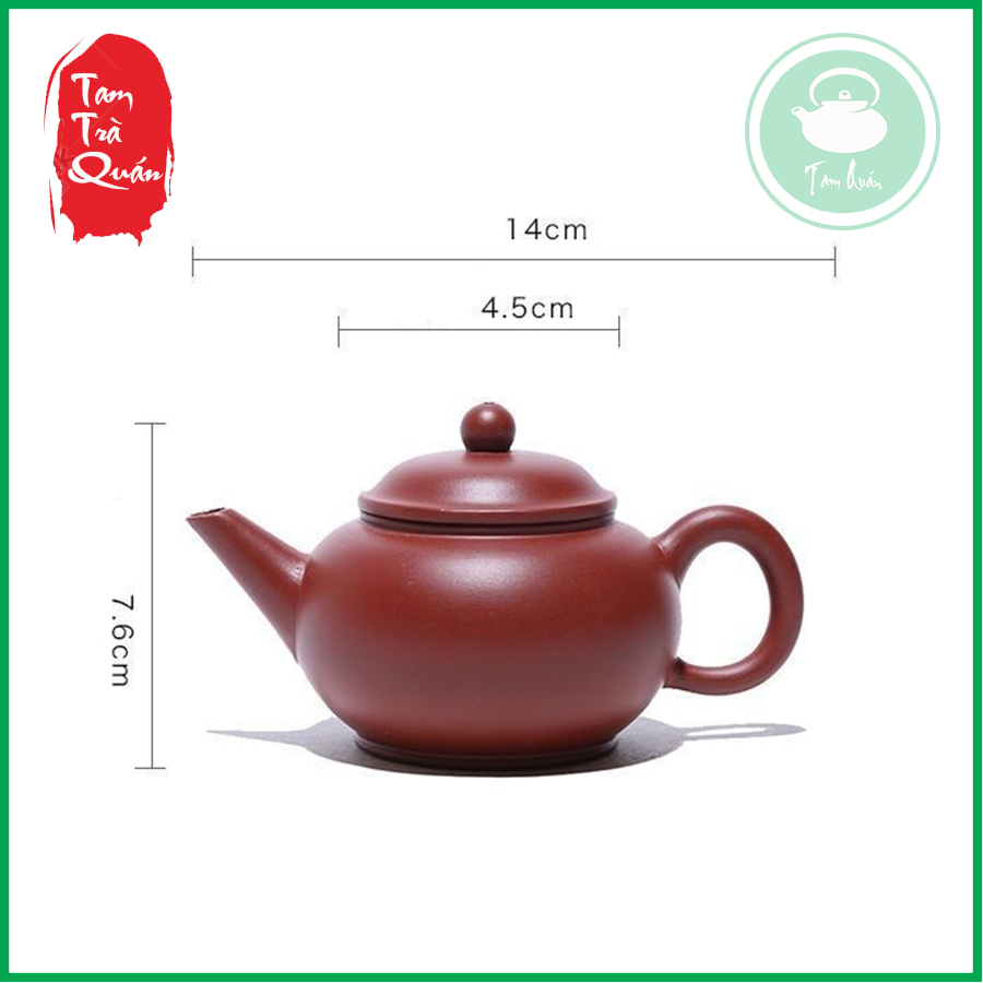 Ấm tử sa thủy bình Nghi Hưng Đại Hồng Bào 200ml