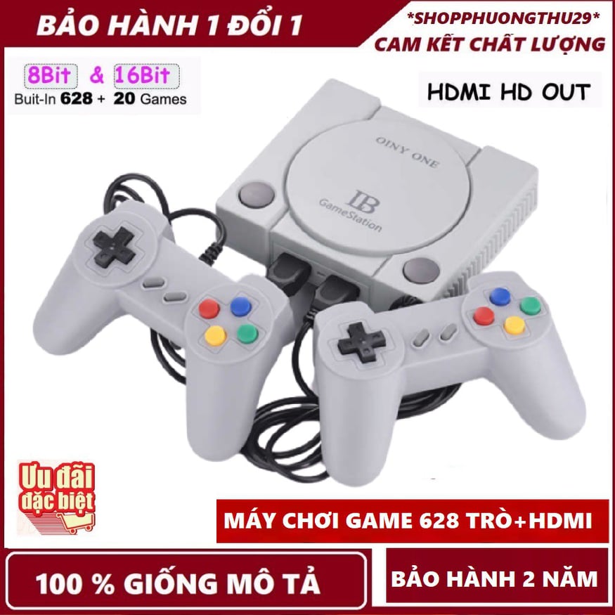 Máy Chơi Game Cầm Tay Mini 4 Nút 2 người chơi 628+20 Trò HDMI - MCG Kết Nối Tivi Hình Ảnh Siêu Sắc Nét phiên bản cầm tay cao cấp nhất thế hệ 2021