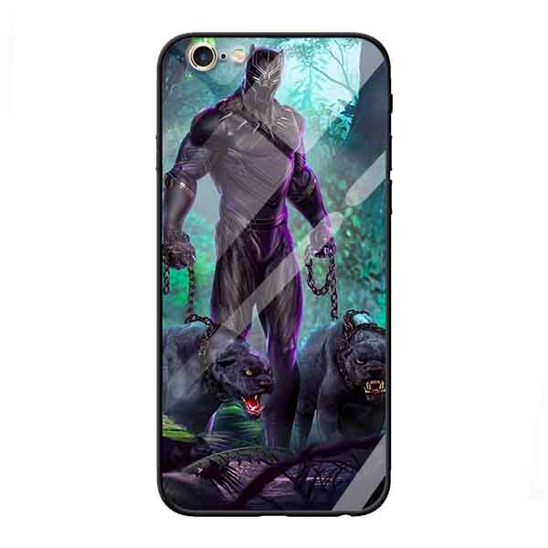 Ốp lưng kính cường lực cho iPhone 6 /6s Nền Báo Đen - Hàng Chính Hãng