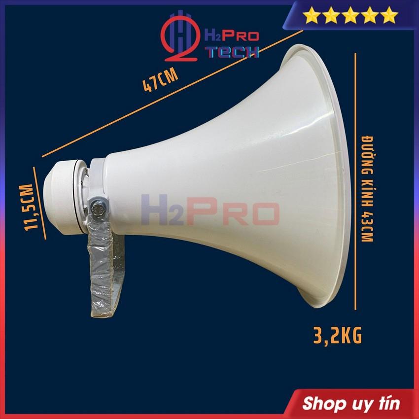 Loa Nén 60W, Loa Phóng Thanh Century KT25 Công Suất Lớn Tiếng Xa 1.5Km, Vành Tròn 43Cm Chống Nước, Tặng Coil-H2Pro Tech