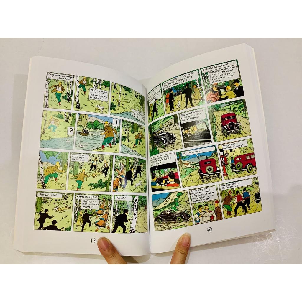 Tintin 8q nhập màu bìa cứng box set