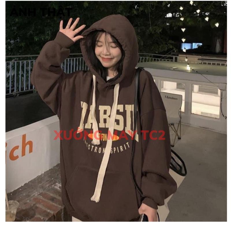 Áo hoodie nam nữ,Áo sweater nỉ nam nữ from rộng Unisex chất nỉ ngoại siêu dày dặn in 2 mầu XƯỞNGMAYTC2