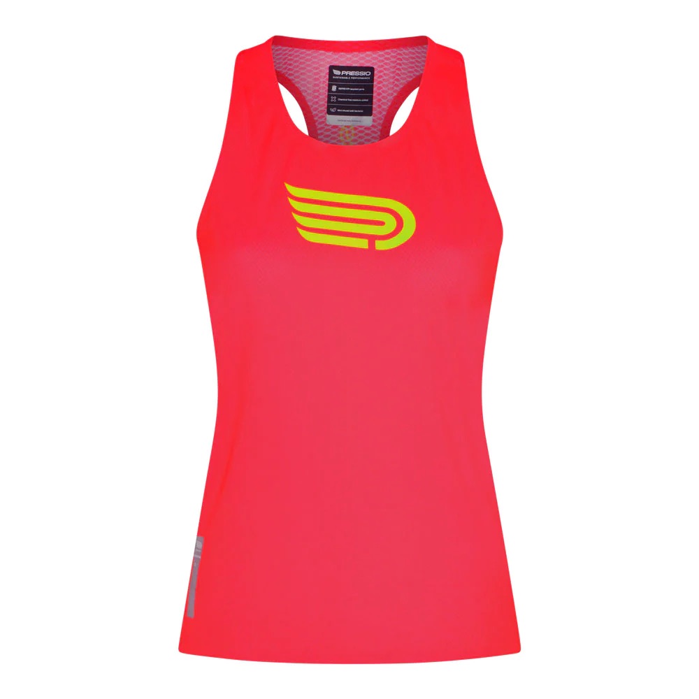 Áo Thun Chạy Bộ Nữ Singlet Pressio - Women’s Run Elite Singlet - Hot Pink/ Lime