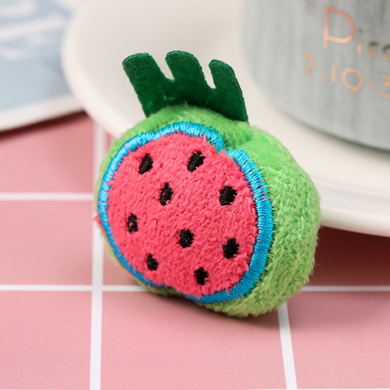100 Gấu bông hình trái cây cho máy gắp thú, hand made kẹp tóc, móc khoá ngẫu nhiên nhiều mẫu