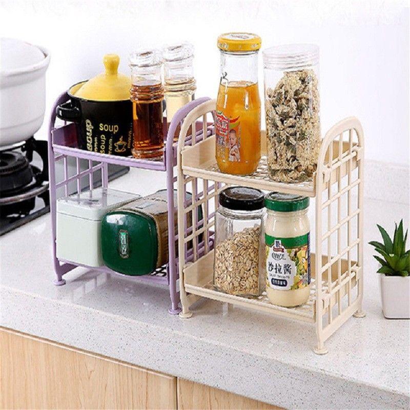 Kệ Nhựa 2 Tầng Đựng Đồ Dùng Tiện Lợi