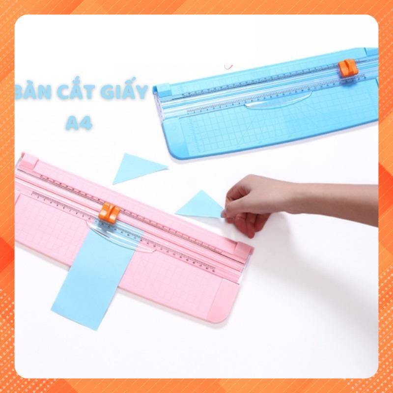 Bàn cắt giấy A4 (A4-857) 36x13cm làm thủ công DIY - Nhiều màu