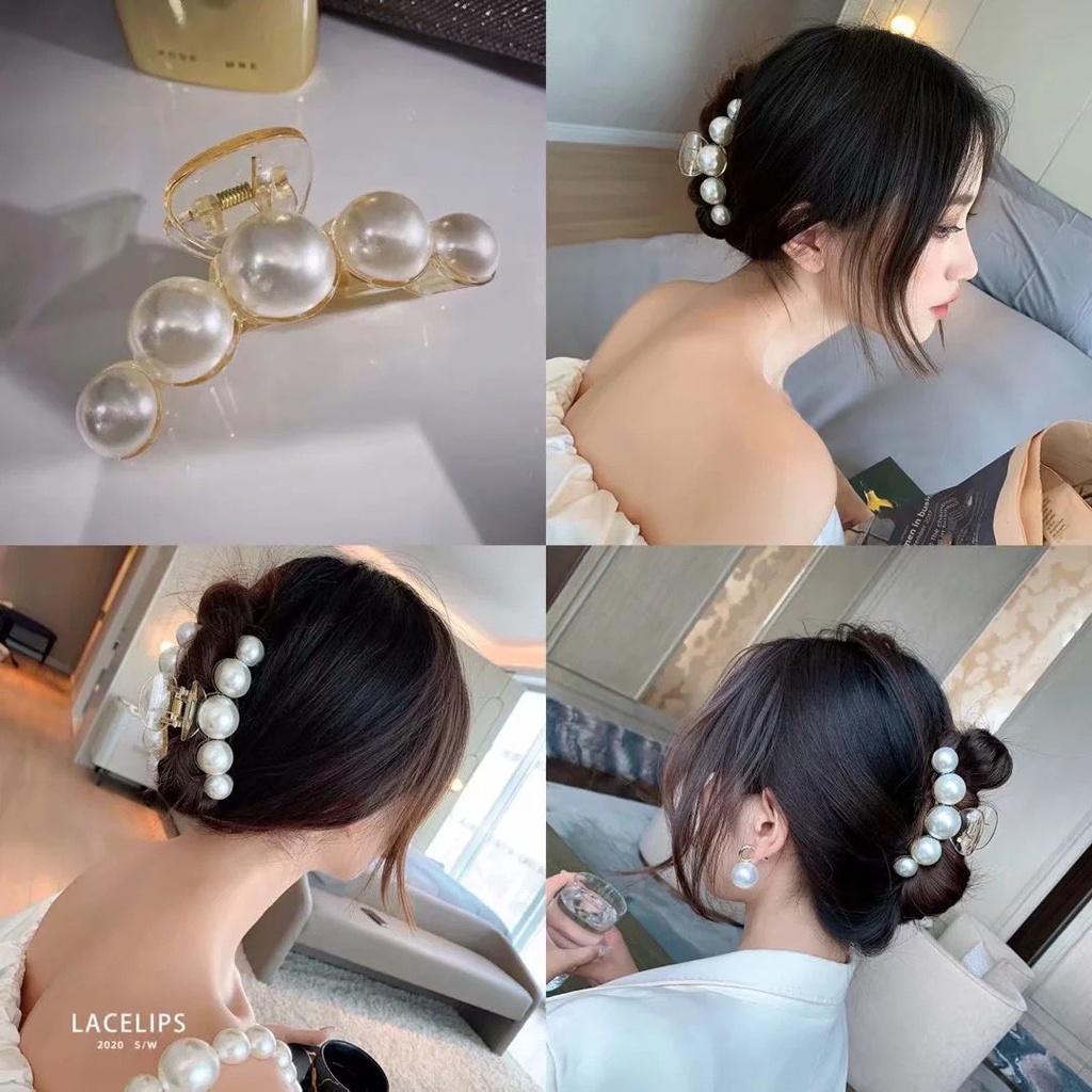SET 5 CẶP TÓC NGỌC TRÂN CHÂU HÀN QUỐC️ FREE SHIP️KẸP TÓC CHO NỮ