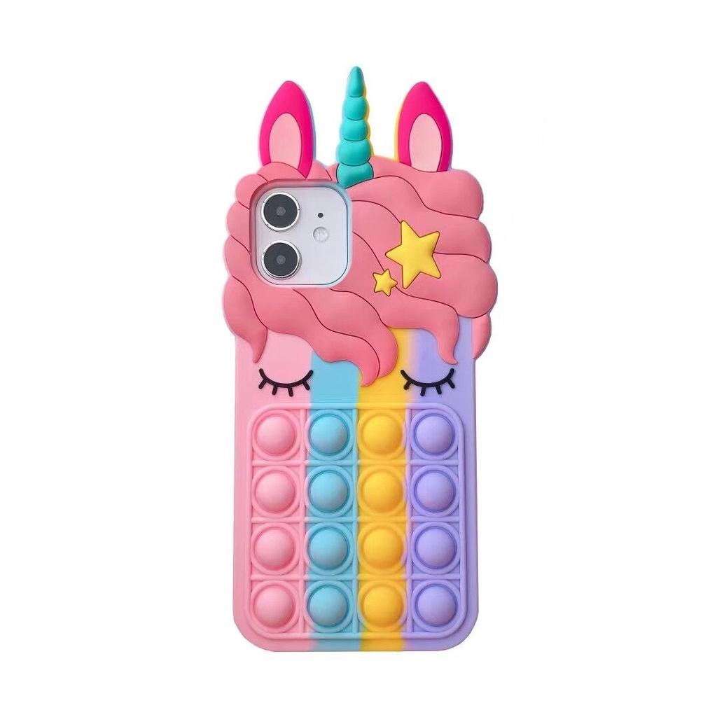 Ốp Điện Thoại Silicon Hình Kỳ Lân Cầu Vồng Cho Samsung Galaxy A11 A12 A20 A30 A21 A31 A51 A71 A32 A50 A50S A30S A10E A01