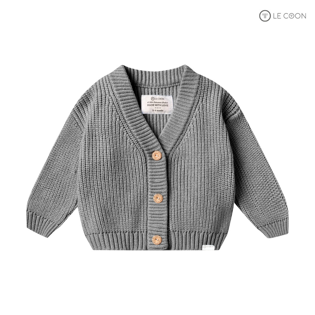 LE COON | Áo Len Cardigan | 3 tháng - 3 tuổi