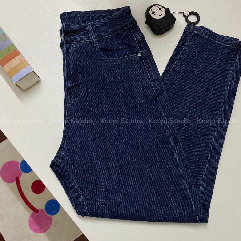 Quần Jeans Baggy Nữ Quần Bò Dáng Baggy Co Giãn