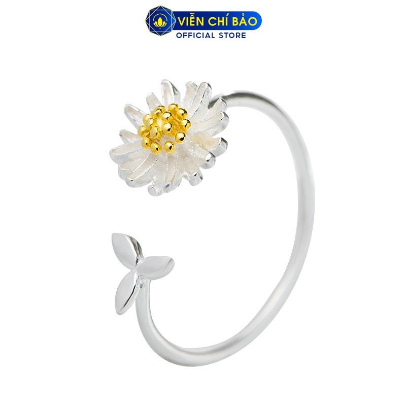 Nhẫn hoa cúc nữ hở chất liệu bạc 925 thời trang phụ kiện trang sức nữ Viễn Chí Bảo N400599