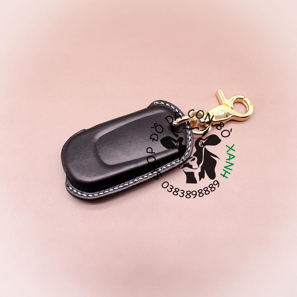 Bao da dành cho Chìa Khoá Ép Phom Vinfast Fadil handmade da thật 001e