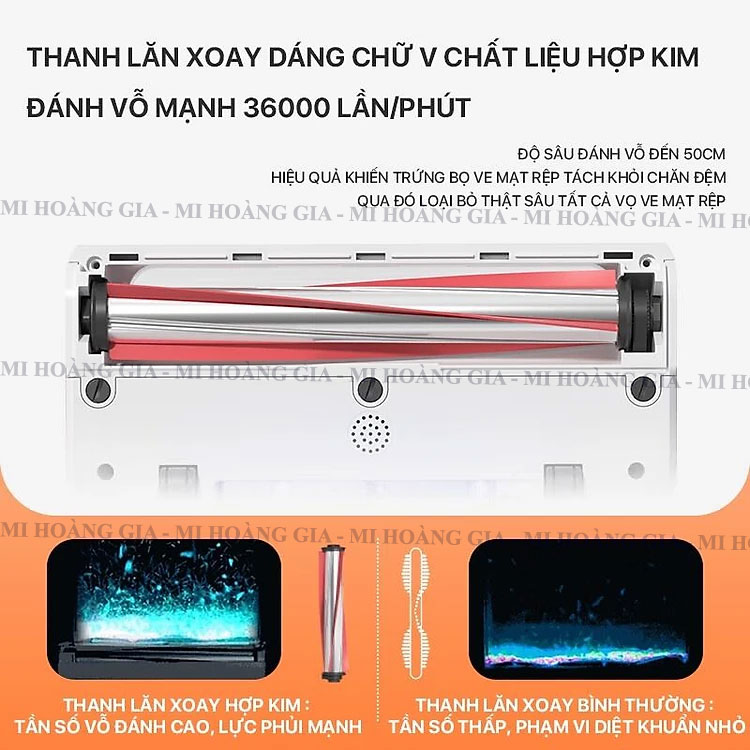 Máy hút bụi đệm giường diệt khuẩn UV Xiaomi UWANT M300 - lực hút mạnh 13KPa - Hàng nhập khẩu