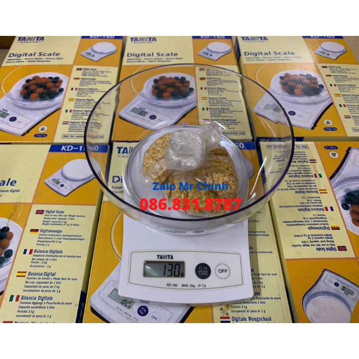 Cân Điện Tử Nhà Bếp 2kg/1g TANITA KD160 Japan