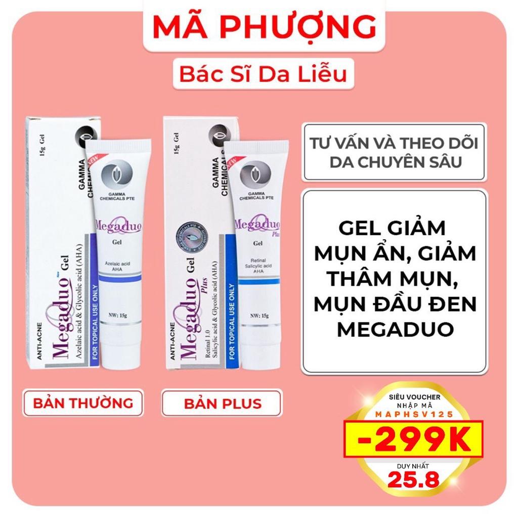 Gel giảm mụn ẩn, giảm thâm Megaduo Gel bản thường AHA và bản Plus Retinal - Bác sĩ Mã Phượng