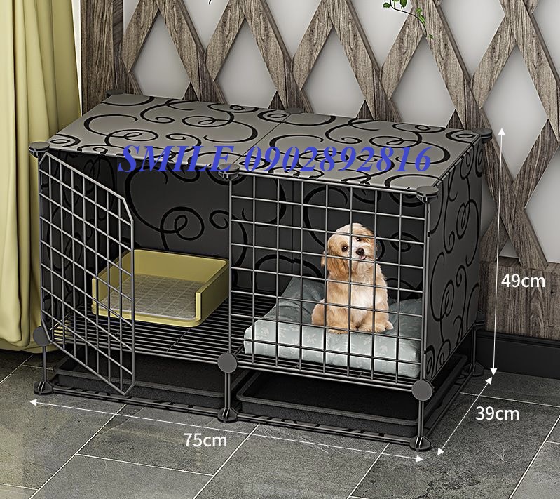 MẪU CHUỒNG, LỒNG LƯỚI THÉP DÀNH CHO THÚ CƯNG CHÓ MÈO TẶNG KÈM KHAY ĐEN