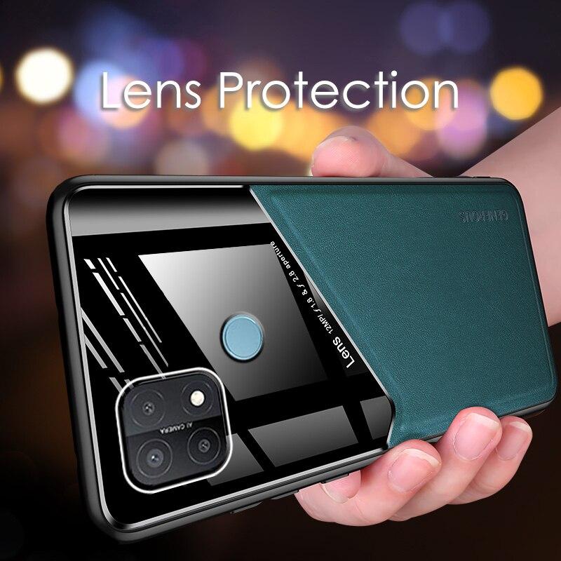 Ốp Lưng Da Thời Trang Cao Cấp Cho Oppo A93 A92 A73 A72 A53 A52 A7X A5S