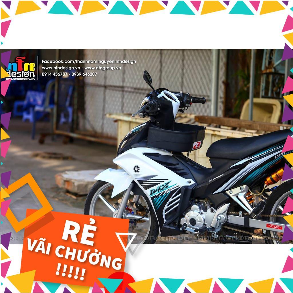 Tem Rời Exciter 135 Mẫu MX Xanh Trắng Đen