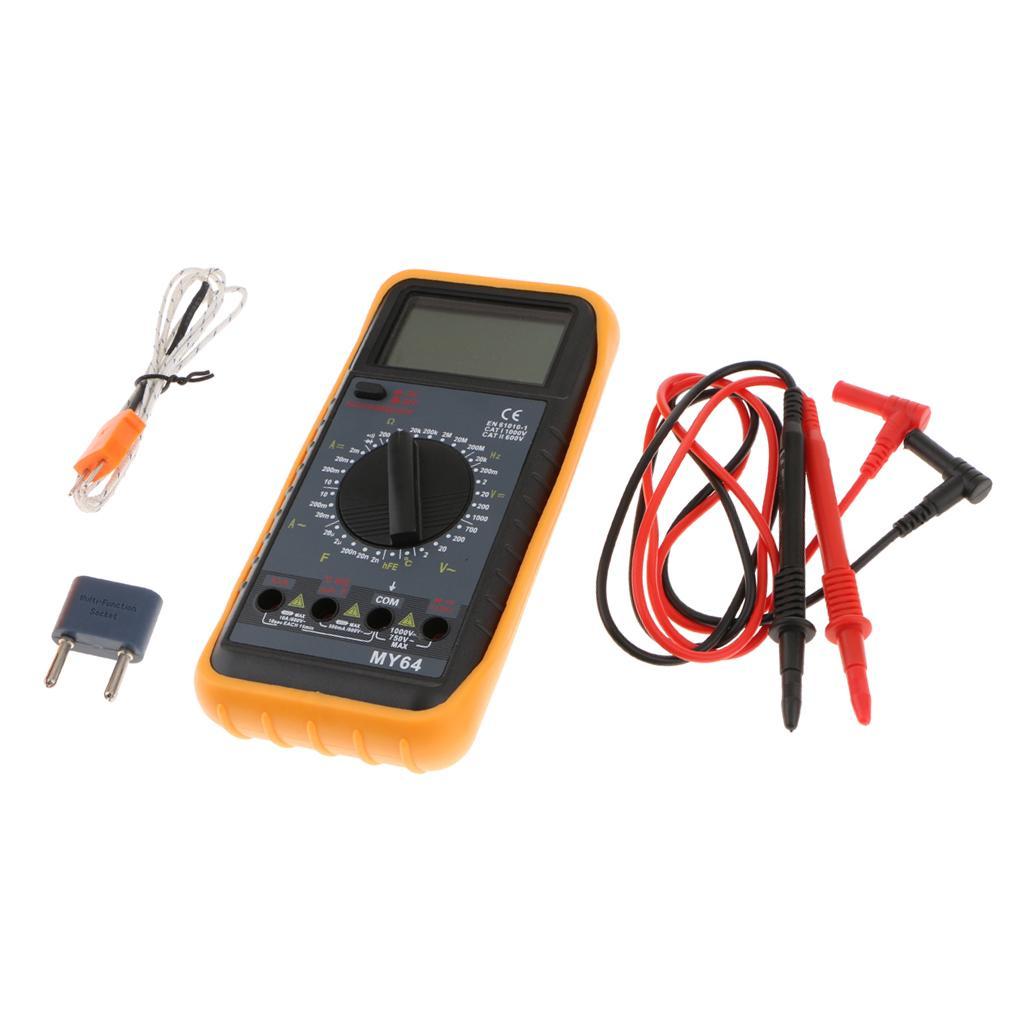 Handheld LCD Digital Voltmeter Ammeter Ohm Multimeter Volt AC Tester Meter
